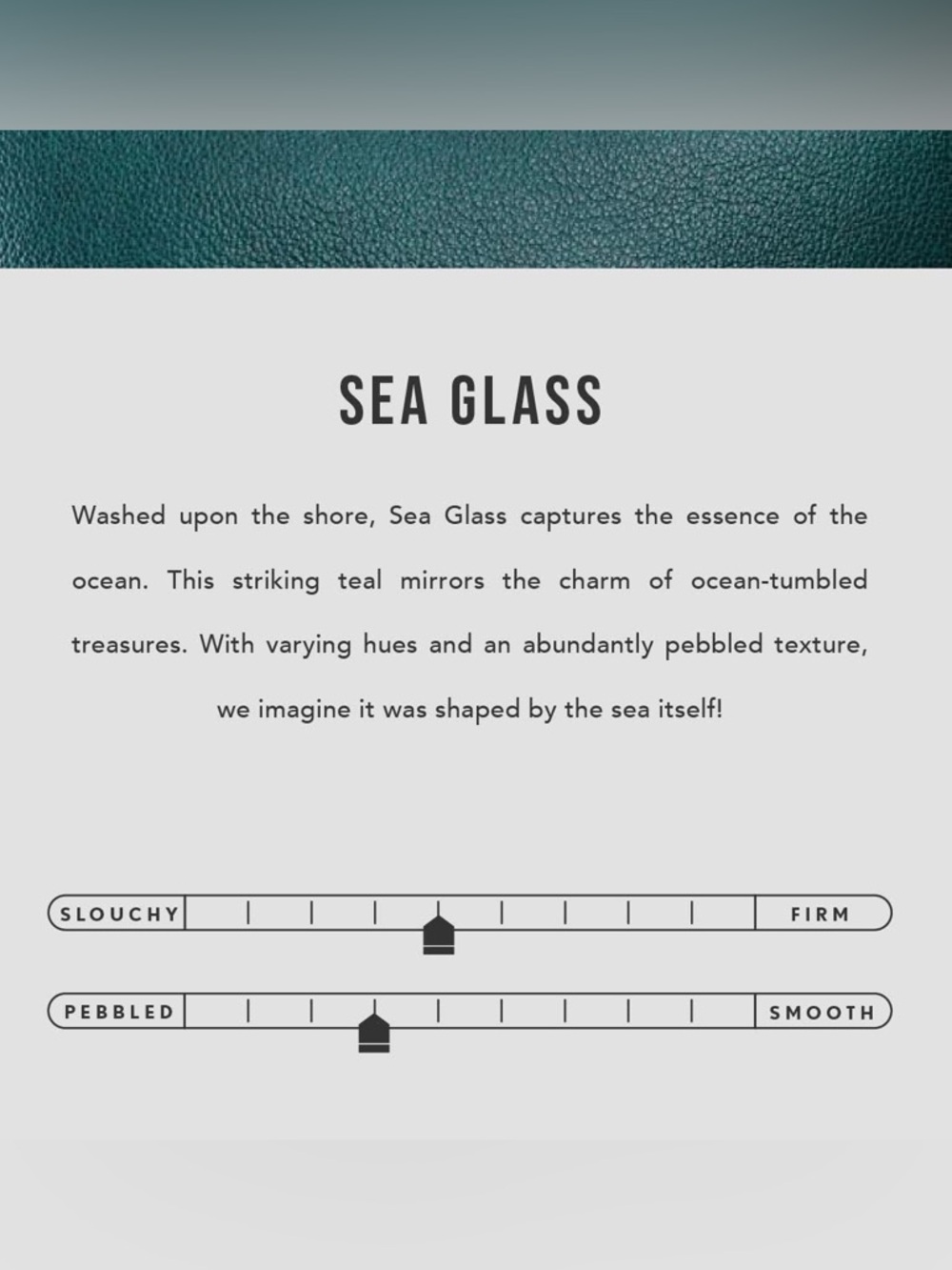 Portland Leather Sea Glass Oversized Naomi - Picture 9 of 9
